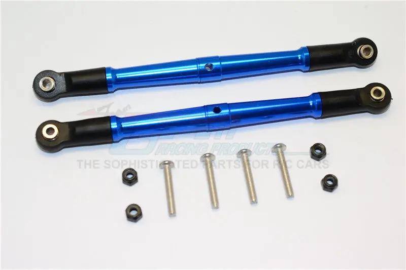 Thunder Tiger Truck K-Rock Mt4-G5 Aluminum Rear Tie Rods - 1Pr Set Blue 1