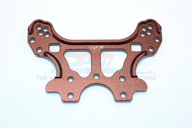 Thunder Tiger Truck K-Rock Mt4-G5 Brushless Aluminum Front Adjustable Damper Tower - 1Pc Brown 1