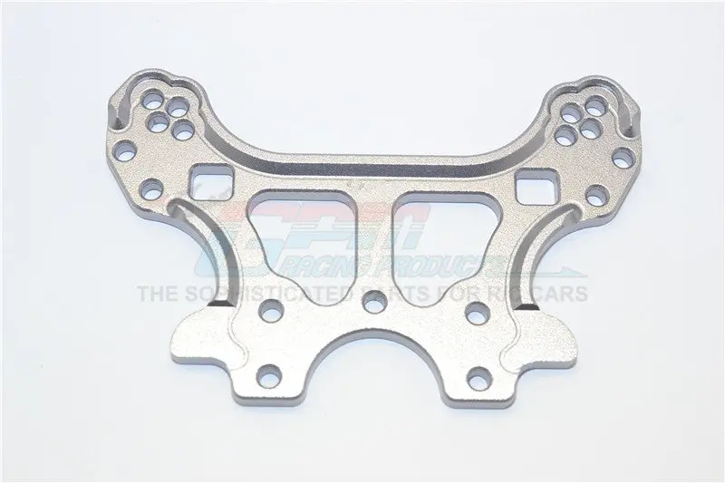 Thunder Tiger Truck K-Rock Mt4-G5 Brushless Aluminum Front Adjustable Damper Tower - 1Pc Gray Silver 1