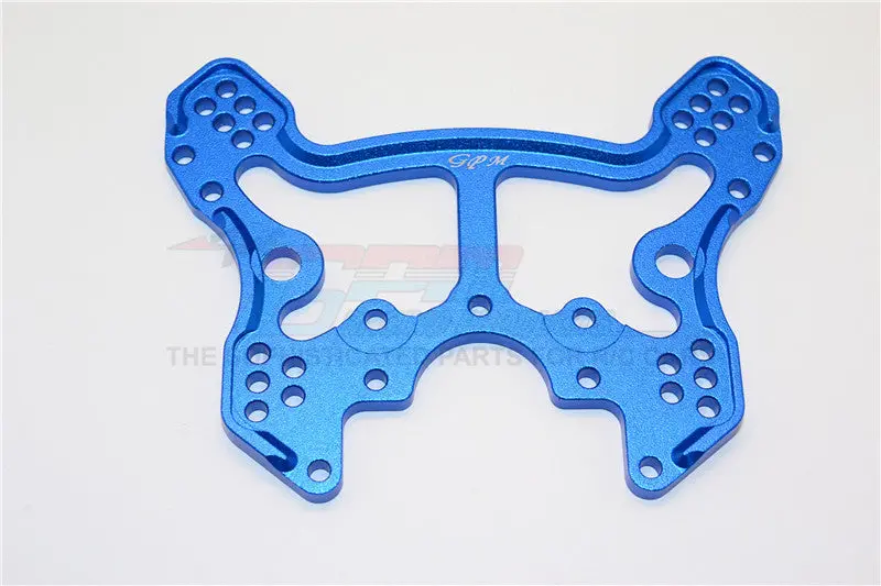 Thunder Tiger Truck K-Rock Mt4-G5 Brushless Aluminum Rear Adjustable Damper Tower - 1Pc Blue 1