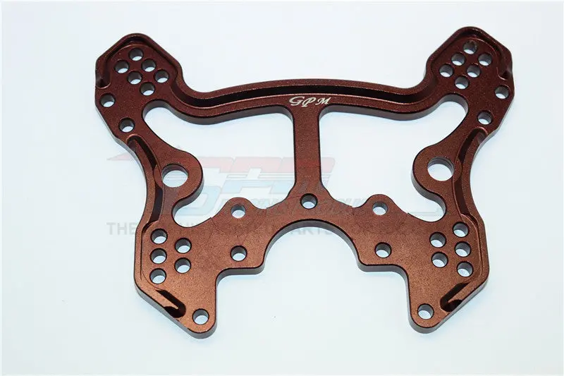 Thunder Tiger Truck K-Rock Mt4-G5 Brushless Aluminum Rear Adjustable Damper Tower - 1Pc Brown 1