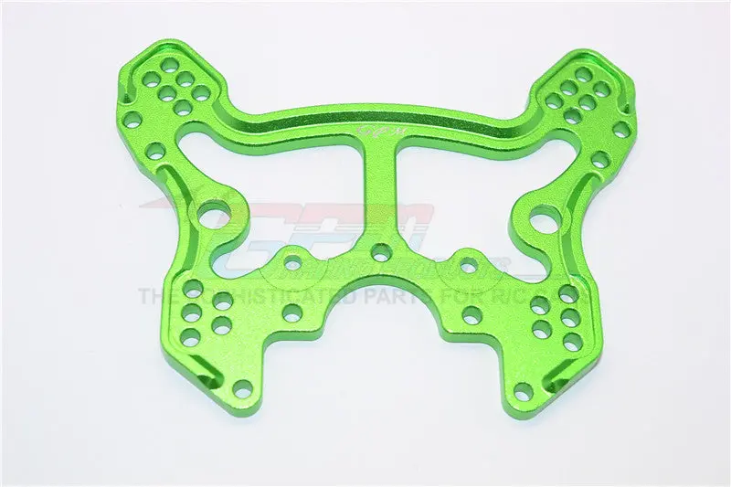 Thunder Tiger Truck K-Rock Mt4-G5 Brushless Aluminum Rear Adjustable Damper Tower - 1Pc Green 1