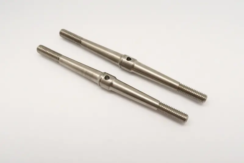 Titanium Special Cylinderical Turn Buckles 48Mm Long Axle With 11Mm Long M4 Thread - 1Pr 1