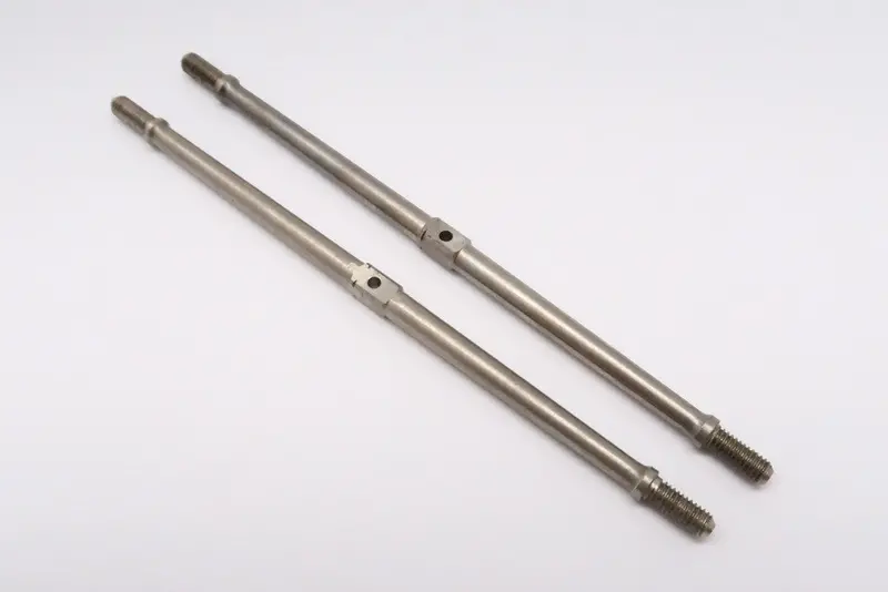 Titanium Square Turn Buckles 101Mm Long Axle With 10Mm Long M4 Thread - 1Pr 1