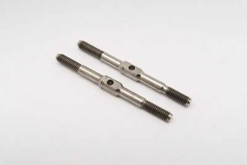 Titanium Square Turn Buckles 25Mm Long Axle With 9Mm Long M3 Thread - 1Pr 1