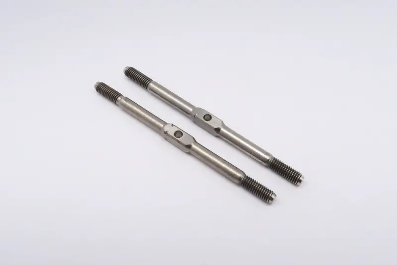 Titanium Square Turn Buckles 37Mm Long Axle With 8Mm Long M3 Thread - 1Pr 1