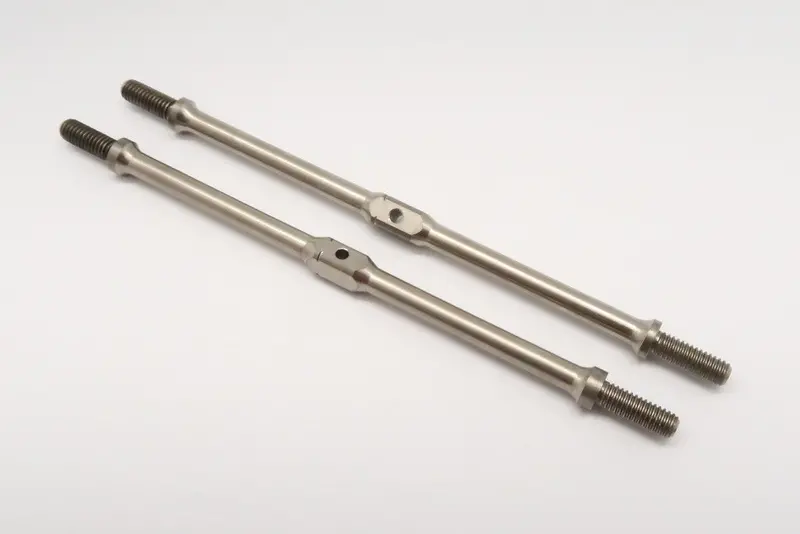 Titanium Square Turn Buckles 85Mm Long Axle With 11Mm Long M4 Thread - 1Pr 1