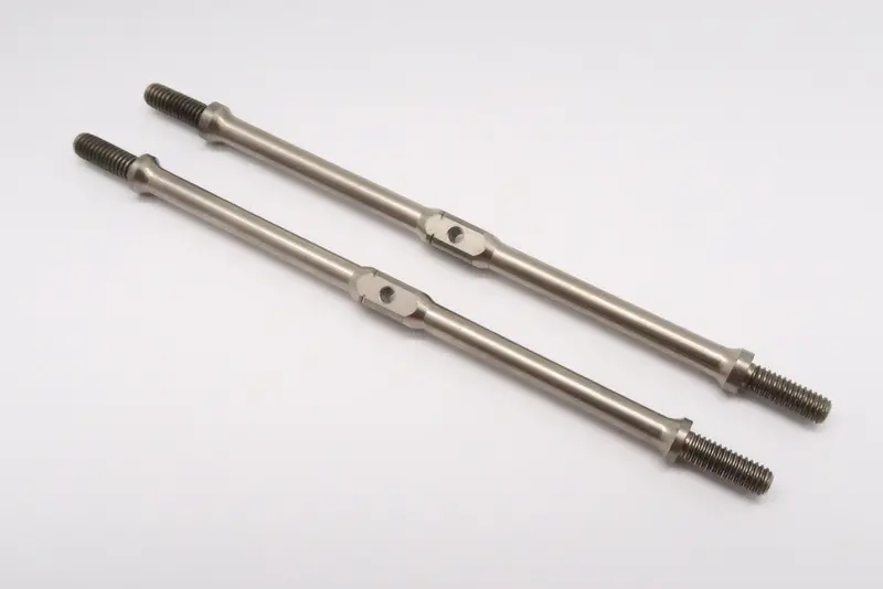 Titanium Square Turn Buckles 87Mm Long Axle With 11Mm Long M4 Thread - 1Pr 1