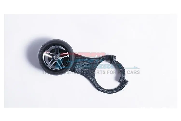 Tqi Transmitter Extended Steering Wheel For Traxxas Trx-4 - 1Pc Black 1