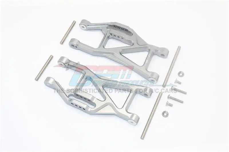 Traxxas 1/10 Maxx 4Wd Monster Truck Aluminium Front Or Rear Lower Arms - 1Pr Set Gray Silver 1