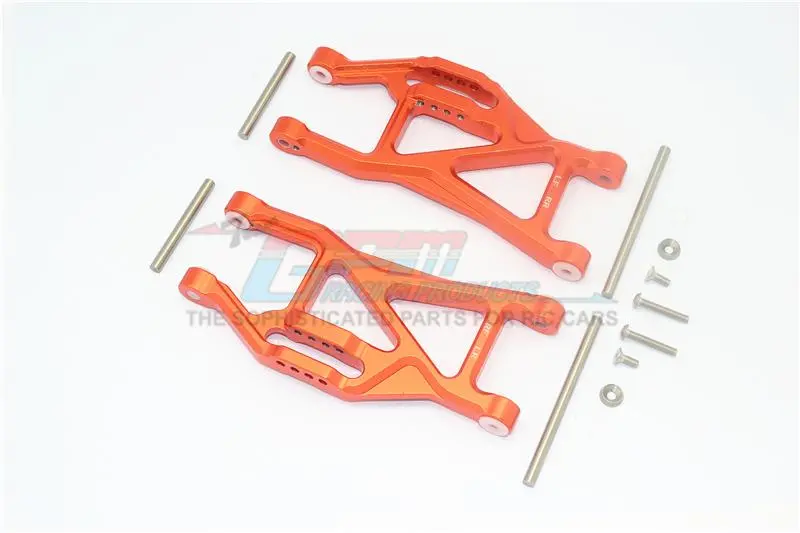 Traxxas 1/10 Maxx 4Wd Monster Truck Aluminium Front Or Rear Lower Arms - 1Pr Set Orange 1