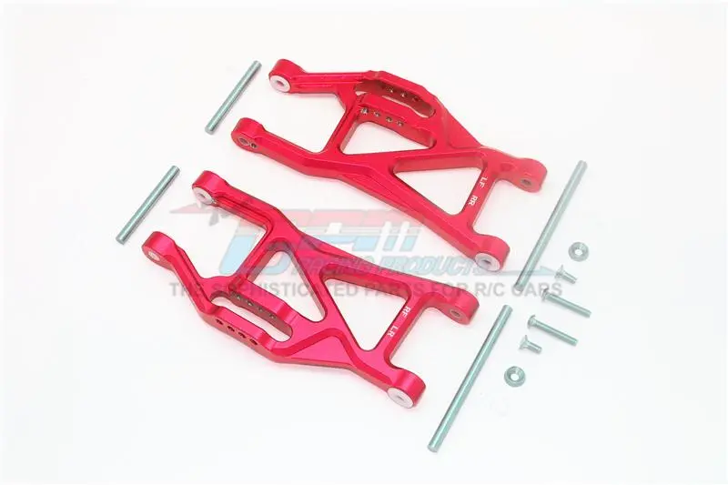 Traxxas 1/10 Maxx 4Wd Monster Truck Aluminium Front Or Rear Lower Arms - 1Pr Set Red 1