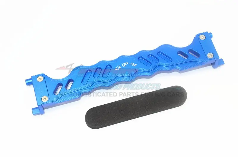 Traxxas 1/10 Maxx 4Wd Monster Truck Aluminum Battery Hold-Down - 2Pc Set Blue 1