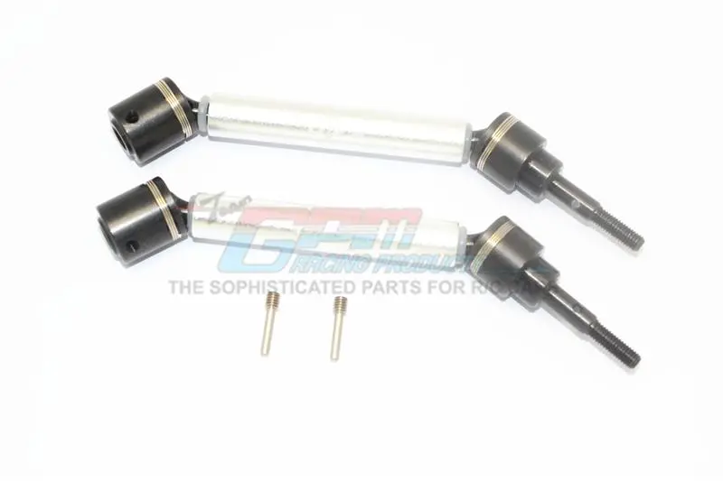 Traxxas 1/10 Maxx 4Wd Monster Truck Harden Steel + Aluminum Front Or Rear Adjustable Cvd Drive Shaft - 1Pr Set Silver 1