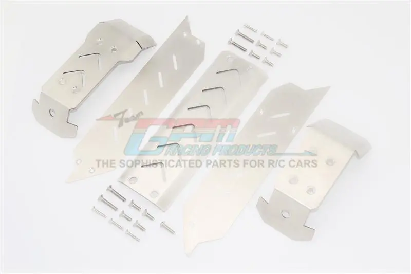 Traxxas 1/10 Maxx 4Wd Monster Truck Stainless Steel Skid Plates - 24Pc Set Original Color 1