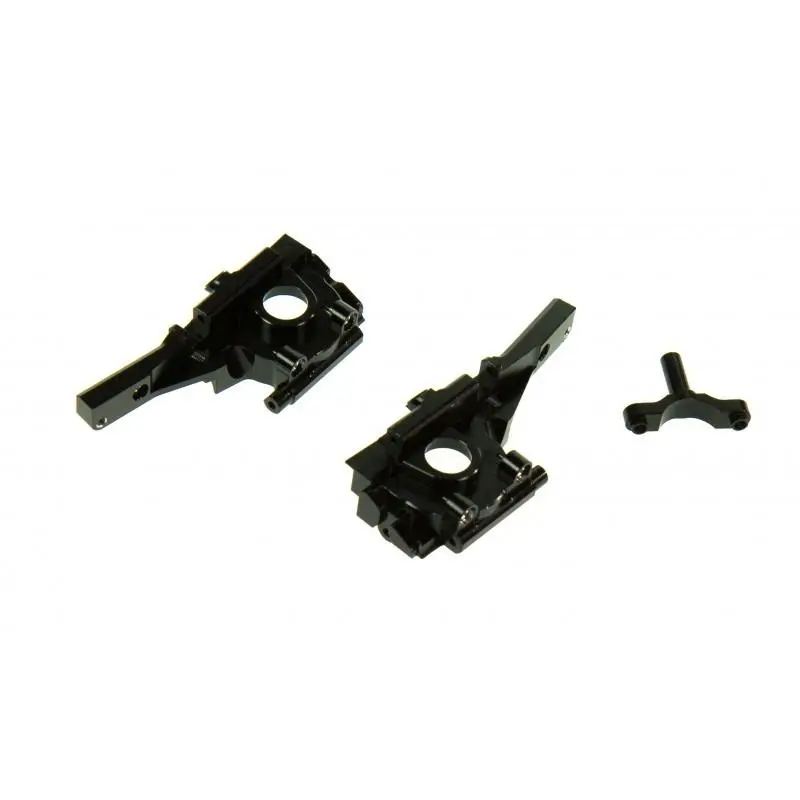 Traxxas 1/16 Mini E-Revo Aluminum Front Gear Box - 3Pc Set Black 1