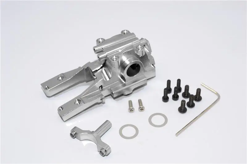 Traxxas 1/16 Mini E-Revo Aluminum Front Gear Box - 3Pc Set Gray Silver 1