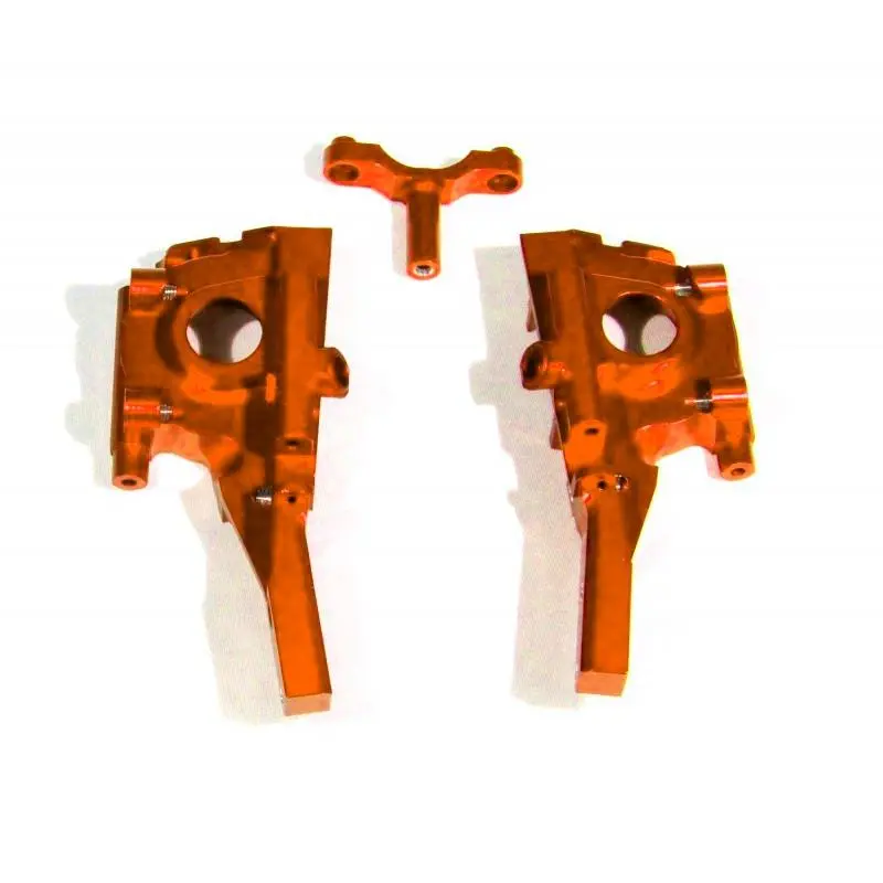 Traxxas 1/16 Mini E-Revo Aluminum Front Gear Box - 3Pc Set Orange 1