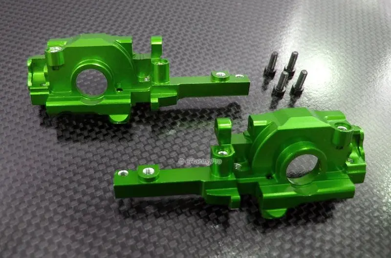 Traxxas 1/16 Mini E-Revo Aluminum Rear Gear Box - 2Pc Set Green 1