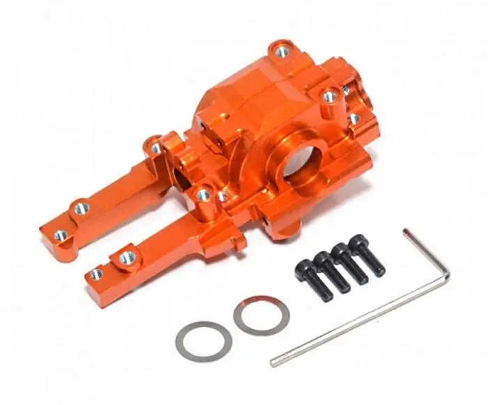 Traxxas 1/16 Mini E-Revo Aluminum Rear Gear Box - 2Pc Set Orange 1