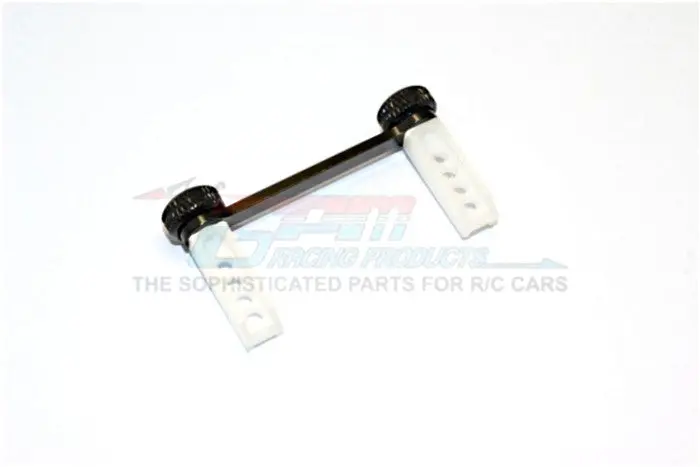 Traxxas 1/16 Mini E-Revo Aluminum Rear Modified Body Post Mount With Delrin Body Posts - 1 Set Black 1