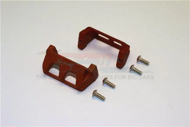 Traxxas 1/16 Mini E-Revo / Mini Rally Aluminum Servo Protector - 2Pc Set Brown 1