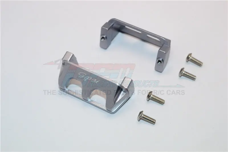 Traxxas 1/16 Mini E-Revo / Mini Rally Aluminum Servo Protector - 2Pcs Set Gray Silver 1