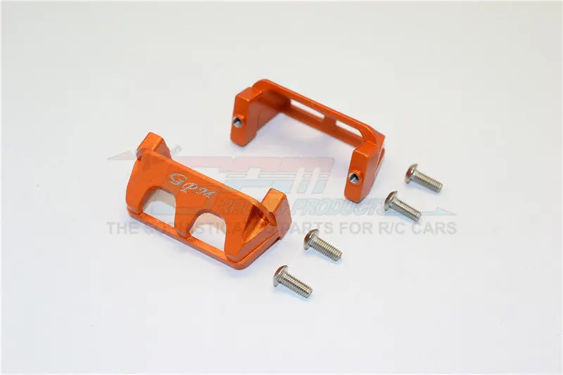Traxxas 1/16 Mini E-Revo / Mini Rally Aluminum Servo Protector - 2Pcs Set Orange 1