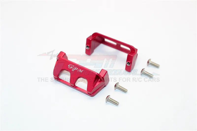 Traxxas 1/16 Mini E-Revo / Mini Rally Aluminum Servo Protector - 2Pcs Set Red 1