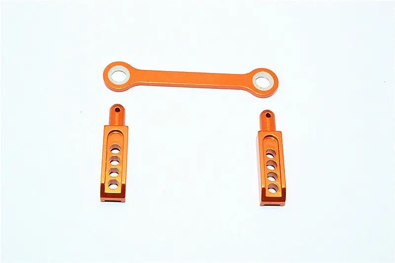 Traxxas 1/16 Mini E-Revo, Mini Slash Aluminum Rear Body Post With Mount - 3Pcs Orange 1