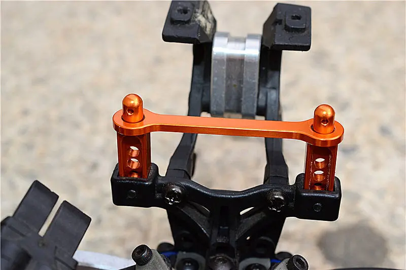 Traxxas 1/16 Mini E-Revo, Mini Slash Aluminum Rear Body Post With Mount - 3Pcs Orange 2