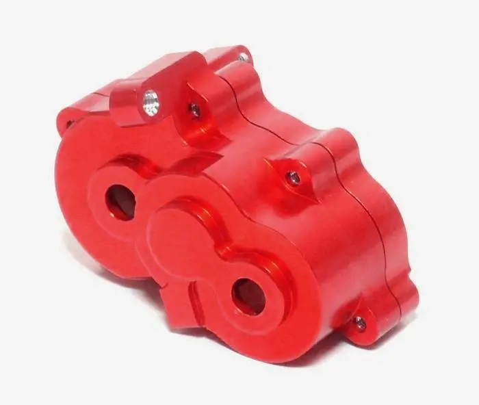 Traxxas 1/16 Mini E-Revo, Mini Slash, Mini Summit Aluminum Center Gear Differential Case - 1 Set Red 1