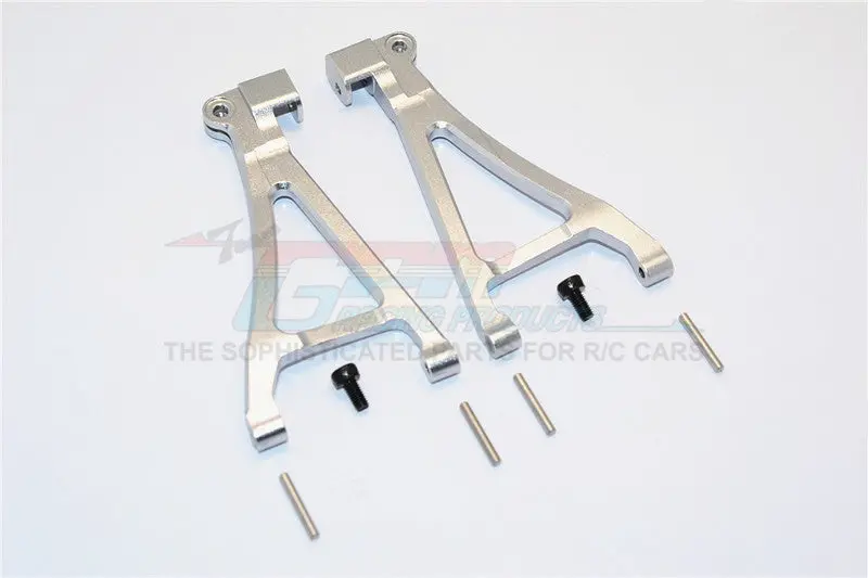 Traxxas 1/16 Mini E-Revo / Mini Summit Aluminum Front Lower Arm - 1Pr Set Gray Silver 1