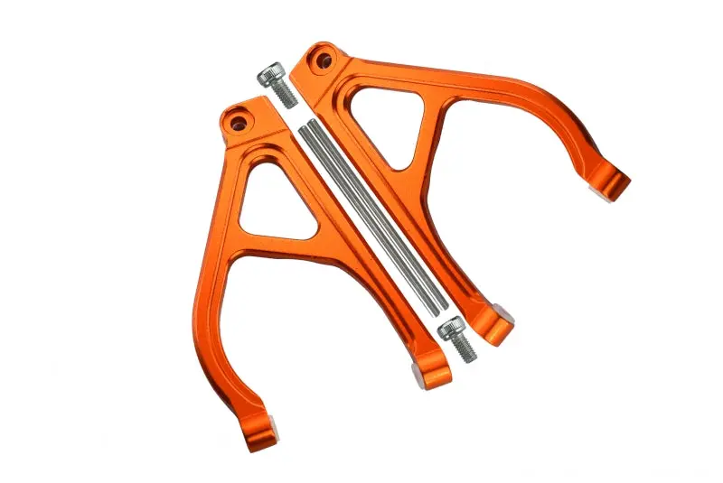 Traxxas 1/16 Mini E-Revo, Mini Summit Aluminum Rear Upper Arm - 1Pr Set Orange 1