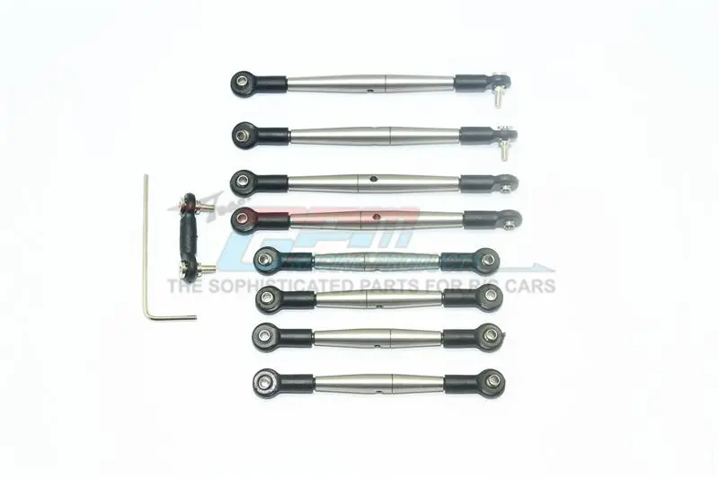 Traxxas 1/16 Mini E-Revo Stainless Steel Adjustable Tie Rods - 10Pc Set Original Color 1