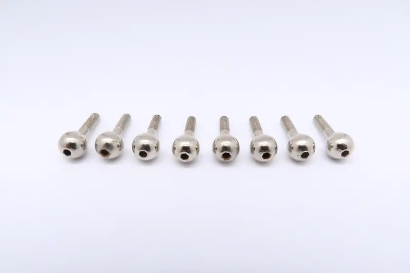 Traxxas 1/16 Mini E-Revo Steel Pillow Ball - 8 Pcs Silver 1