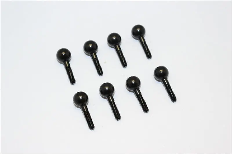 Traxxas 1/16 Mini E-Revo Steel Pillow Ball - 8Pcs Black 1