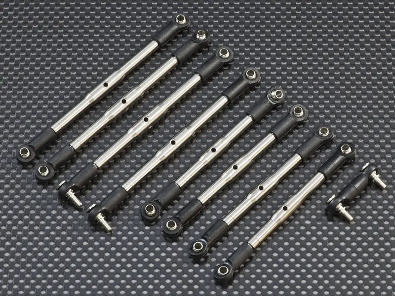 Traxxas 1/16 Mini E-Revo Titanium Completed Tie Rod - 9 Pcs Set 1