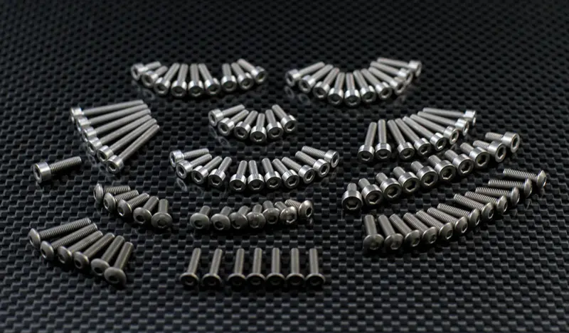 Traxxas 1/16 Mini E-Revo Titanium Full Set Screws - 98Pcs Set 1