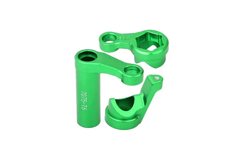 Traxxas 1/8 4Wd Sledge Monster Truck 95076-4 Aluminium 7075-T6 Steering Assembly - 3Pc Set Green 1