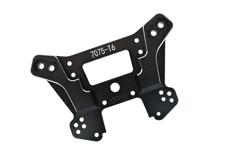 Traxxas 1/8 4Wd Sledge Monster Truck 95076-4 Aluminum 7075-T6 Front Damper Plate - 1Pc Set Black 1