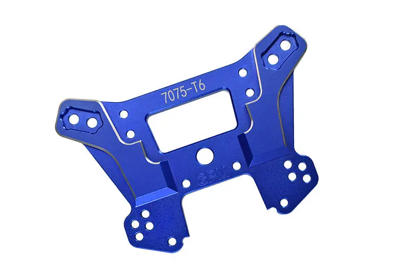 Traxxas 1/8 4Wd Sledge Monster Truck 95076-4 Aluminum 7075-T6 Front Damper Plate - 1Pc Set Blue 1