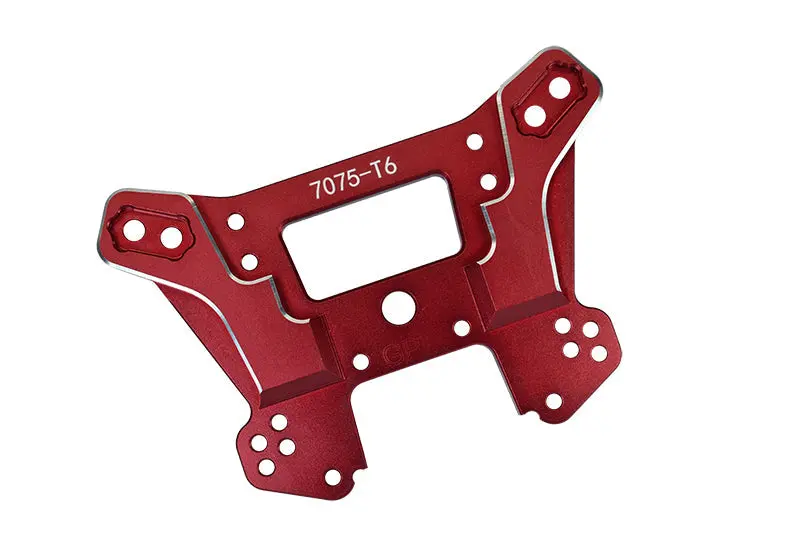 Traxxas 1/8 4Wd Sledge Monster Truck 95076-4 Aluminum 7075-T6 Front Damper Plate - 1Pc Set Red 1
