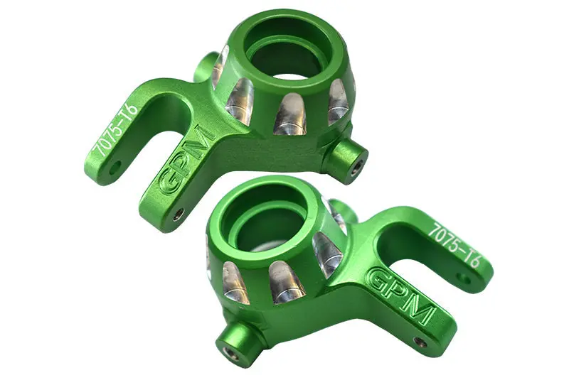 Traxxas 1/8 4Wd Sledge Monster Truck 95076-4 Aluminum 7075-T6 Front Knuckle Arms - 2Pc Set Green 1