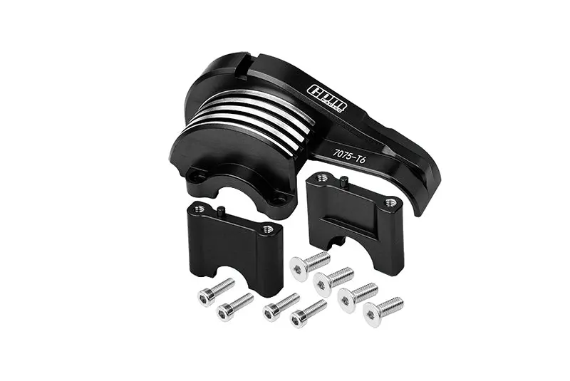 Traxxas 1/8 4Wd Sledge Monster Truck 95076-4 Aluminum 7075-T6 Main Gear Cover - 11Pc Set Black 1