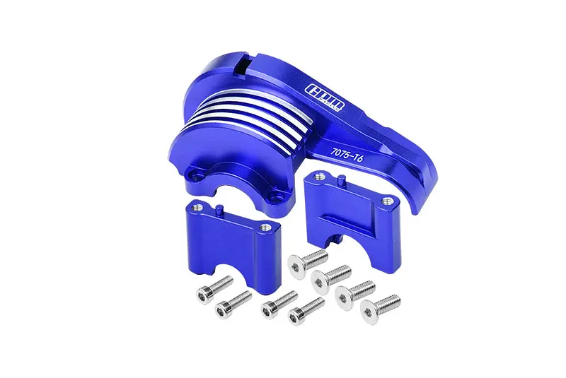 Traxxas 1/8 4Wd Sledge Monster Truck 95076-4 Aluminum 7075-T6 Main Gear Cover - 11Pc Set Blue 1