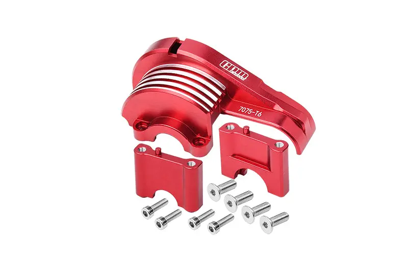 Traxxas 1/8 4Wd Sledge Monster Truck 95076-4 Aluminum 7075-T6 Main Gear Cover - 11Pc Set Red 1