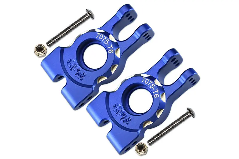 Traxxas 1/8 4Wd Sledge Monster Truck 95076-4 Aluminum 7075-T6 Rear Knuckle Arms - 6Pc Set Blue 1
