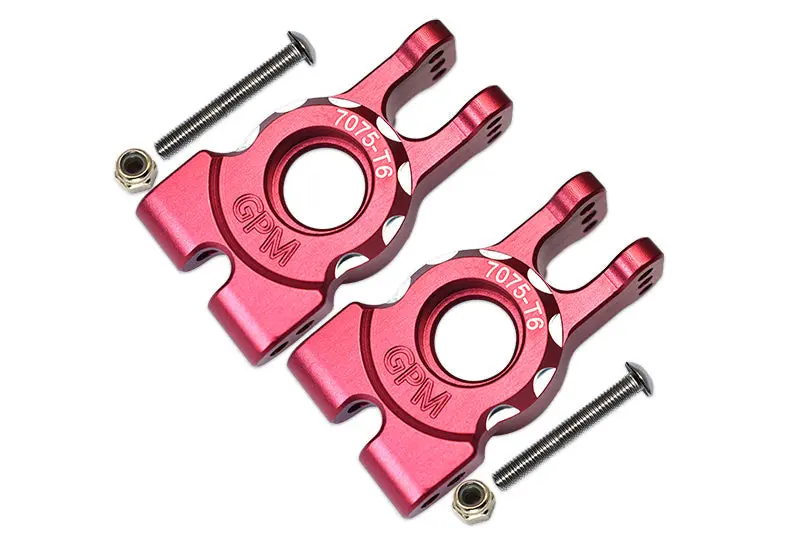 Traxxas 1/8 4Wd Sledge Monster Truck 95076-4 Aluminum 7075-T6 Rear Knuckle Arms - 6Pc Set Red 1
