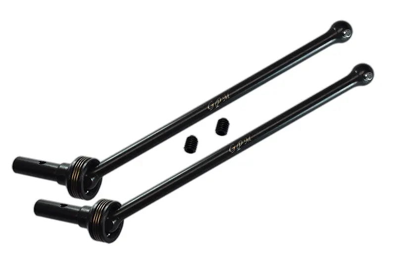 Traxxas 1/8 4Wd Sledge Monster Truck 95076-4 Carbon Steel 4140 Front Or Rear Cvd Drive Shaft - 4Pc Black 1
